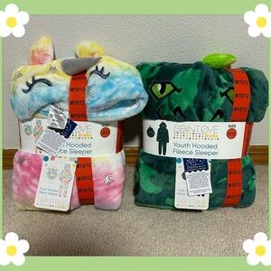 Saint Eve Kids Youth Hooded Animal Onesie Sleepwear  2 Pcs Size M 10/12